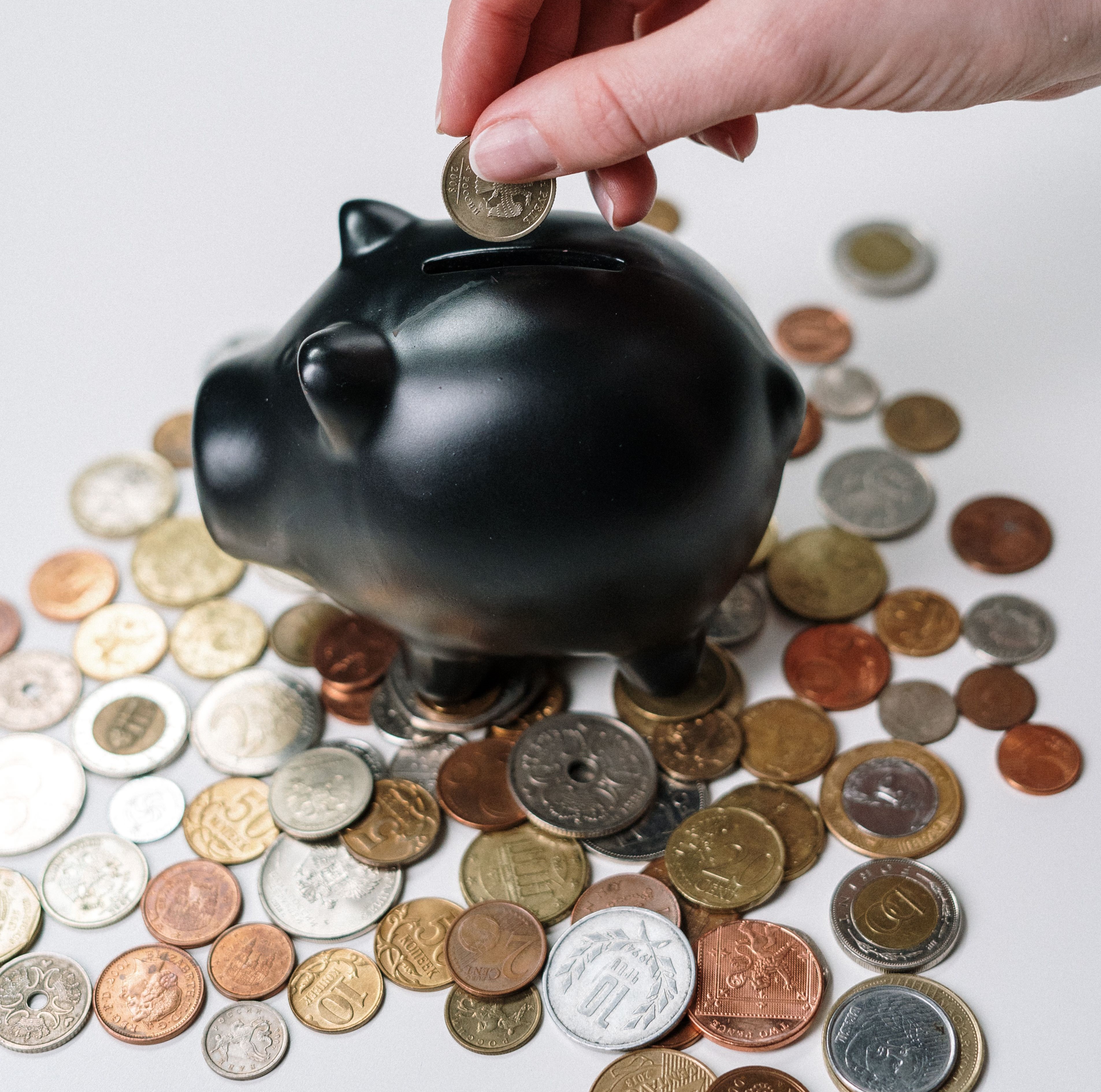 A member setting aside money in a savings bank